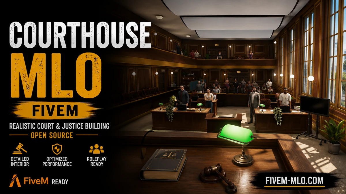 Courthouse MLO FiveM | Realistic Court & Justice Building | Open Source